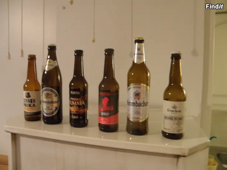 Myydään Stor samling ölflaskor