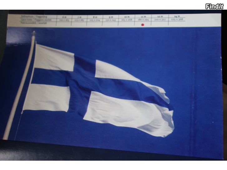 Säljes Finlands flagga 180 x 294 - för 11 meters flaggstång