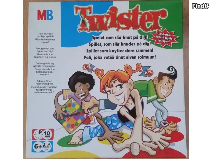 Myydään MB Twister Hasbro -12e
