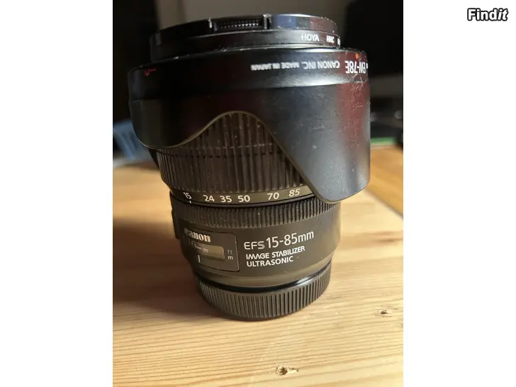 Säljes Canon EF-S 15-85 IS USM objektiv