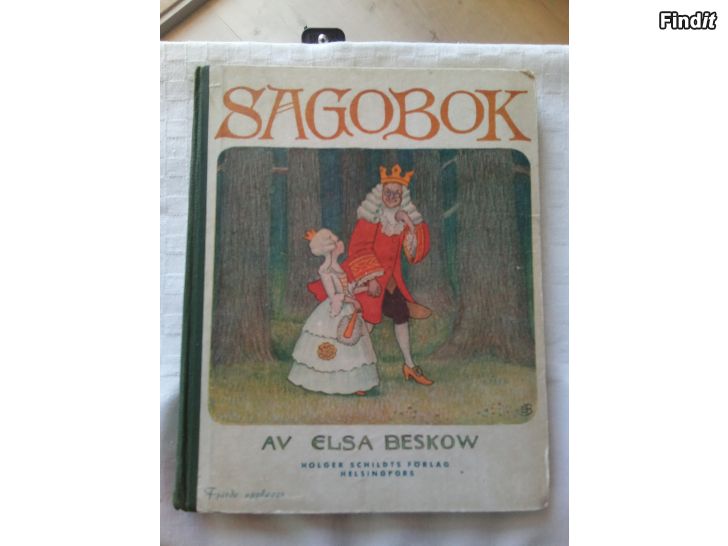 Säljes Elsa Beskow Sagobok vuodelta 1945I