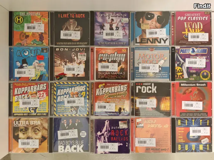 Säljes CD skivor, olika musik fin, sve och Eng