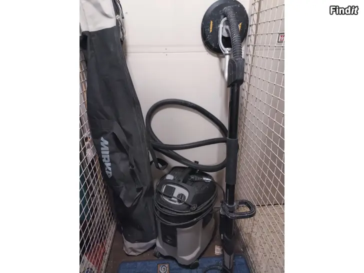 Säljes Vägg slipmaskin + dammsugare