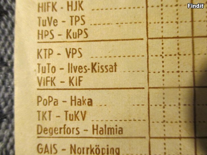 Myydään 1949, KTP-VPS ja VIFK-KIF, Kierros No 18