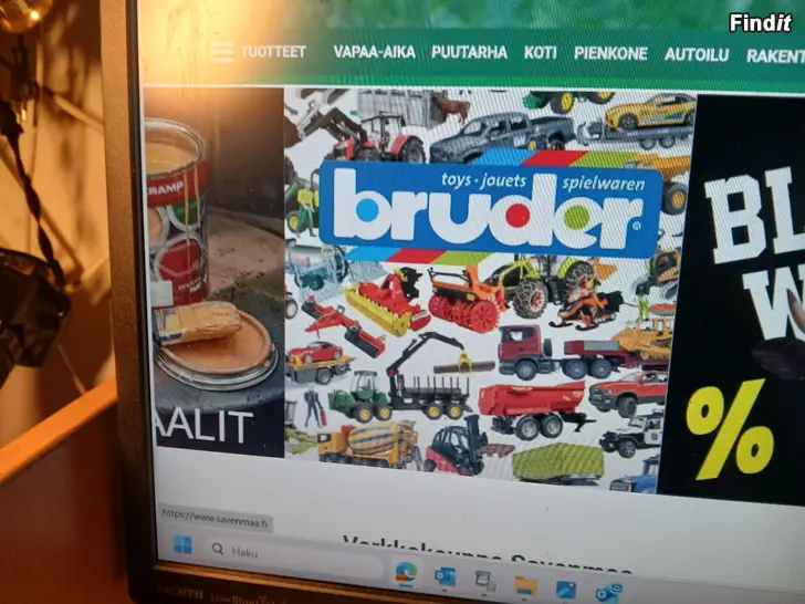 Säljes Bruder pienoistraktorit-,ym koneet Savenmaan verkkokaupasta ja myymälästä Nivalasta