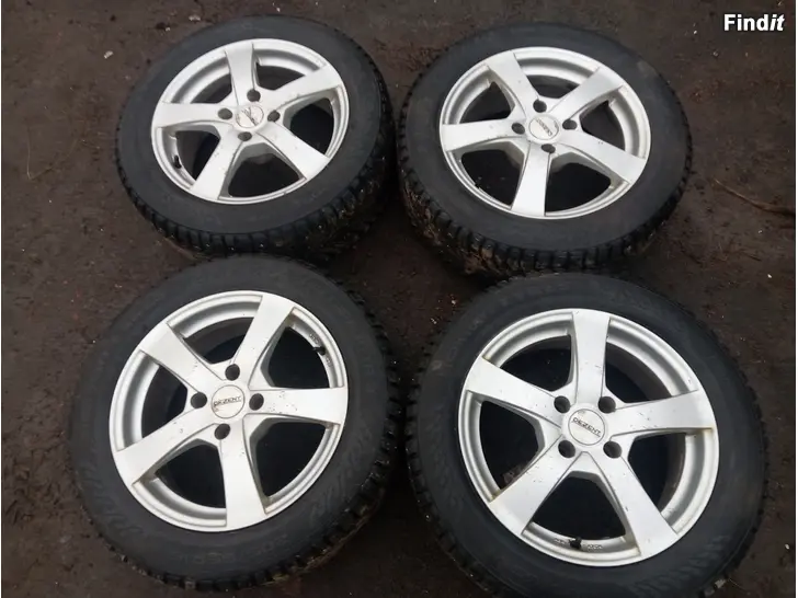 Myydään Nokian hyvät nastarenkaat 205/55R16 94T alut 4-108 PSA