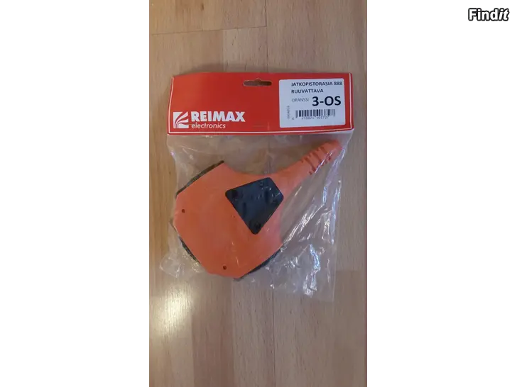 Myydään Jatkopistorasia Reimax 888 ruuvattava oranssi 3-osainen 15e