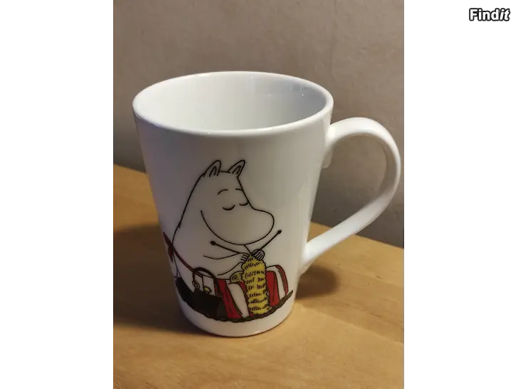 Myydään Muumimuki Moomin, Muumipappa ja Muumimamma. Uusi. Tarrallinen