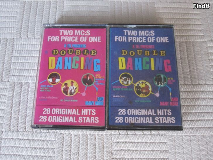 Myydään K-tel Double Dancing C kasetter