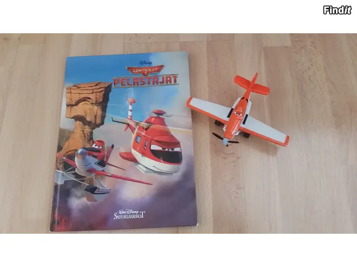 Myydään Disney Lentsikat 2 Pelastajat kirja ja Push and Go lentokone -hinta 10e