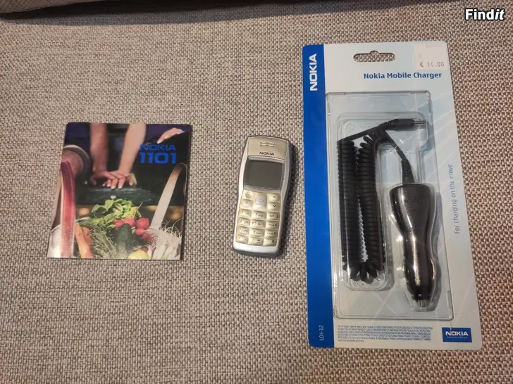 Myydään Nokia 1101 + autolaturi