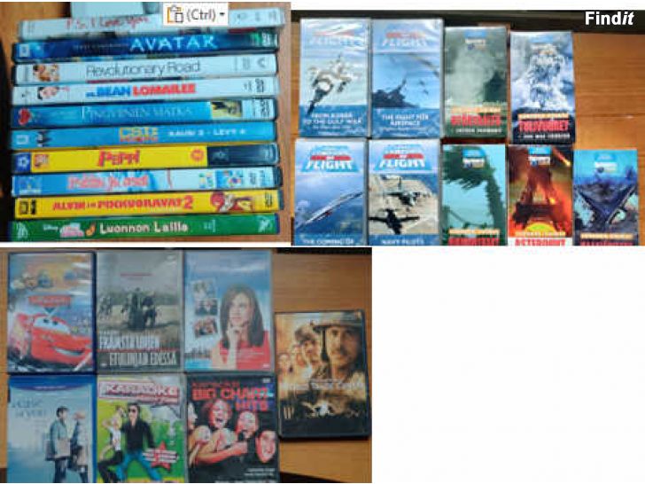 Säljes Video filmer både VHS och DVD