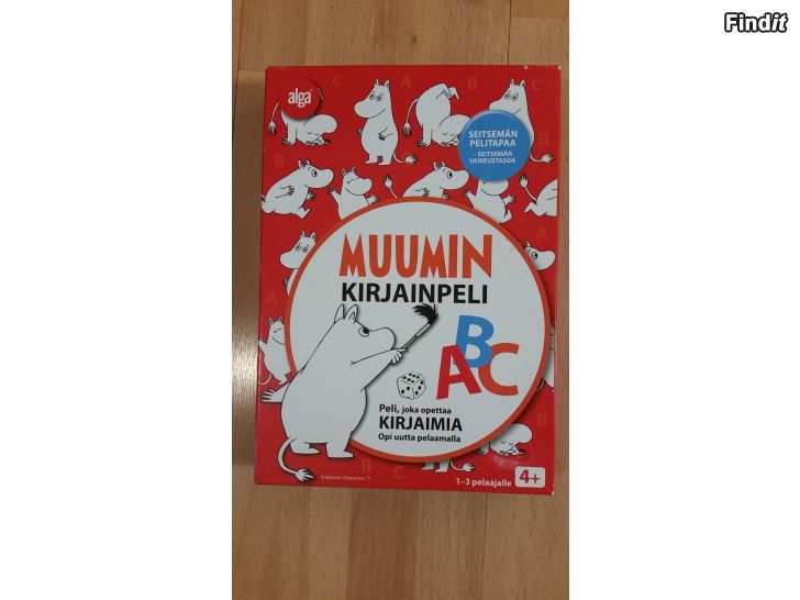 Säljes Muumin kirjainpeli ABC opi kirjaimia Alga  -6e