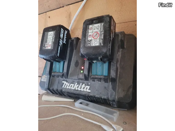 Myydään Makita DC18RD tuplalaturi 14,4-18V LXT
