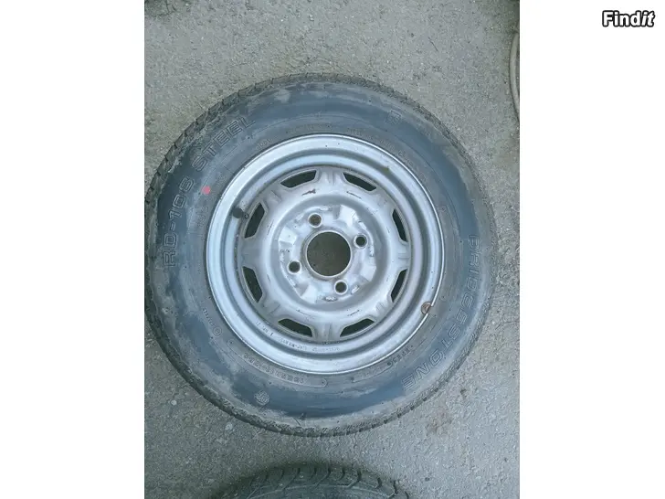 Myydään Bridgestone kesärengas 155R13 vanne 4-114,3 Nissan