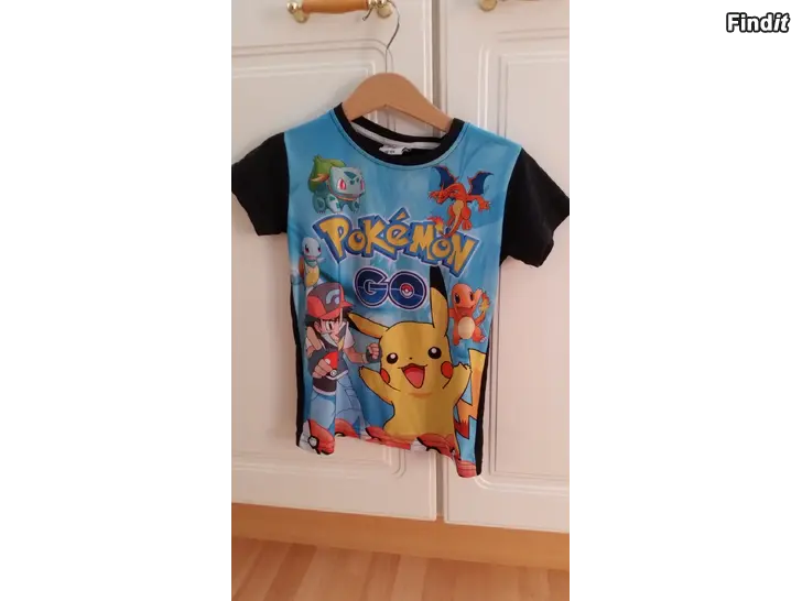 Myydään T-paita Pokemon 98-104  -hinta 4e