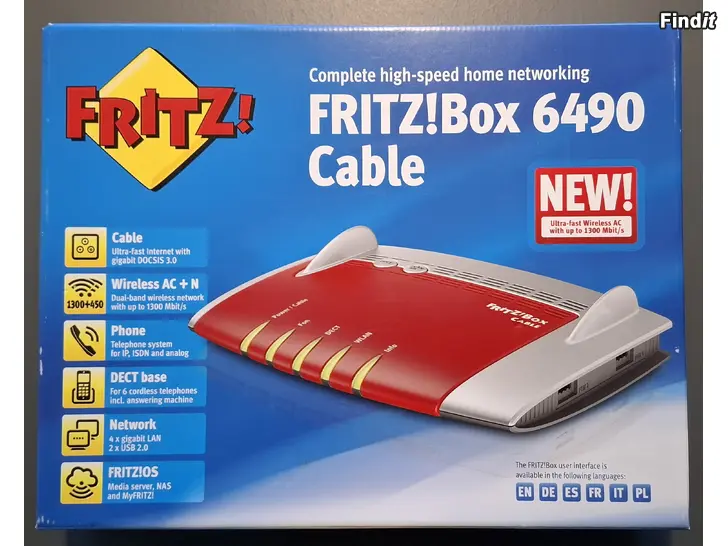Säljes FRITZBox 6490 Kabelmodem
