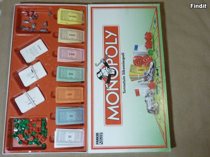 Myydään Vanha Monopoly-peli vuodelta 1993
