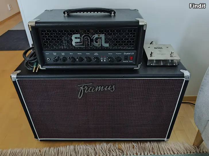 Myydään Engl Fireball 25 E663 + Engl Z4 + Framus FR 212 CB