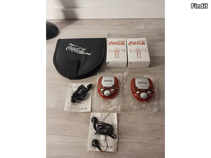 Myydään Coca-Cola radiot+CD levy kotelo