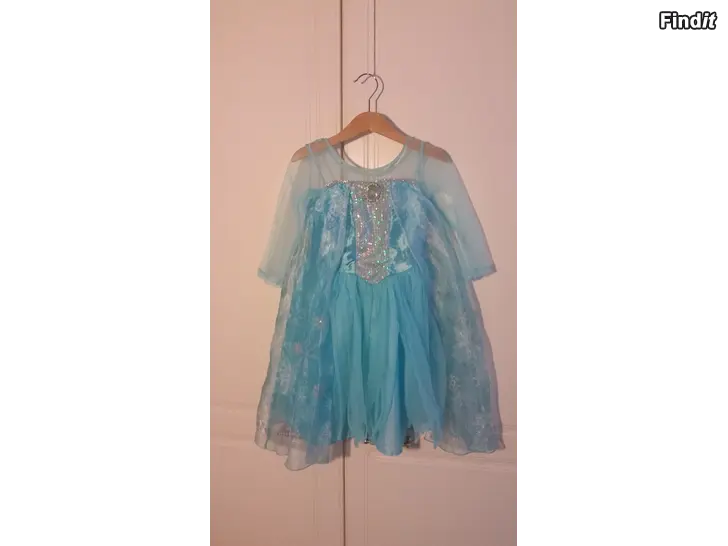 Myydään Disney Frozen naamiaismekko viitalla HM 98-104 -hinta 6e