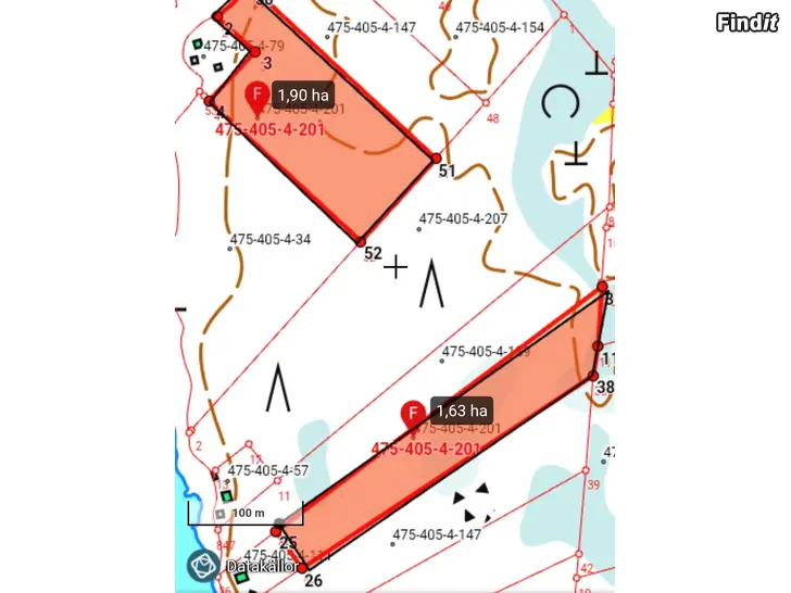 Säljes 2 skogsskiften på Trutören Öuran, Bergö