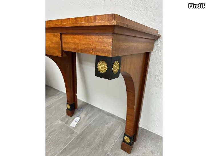 Säljes Konsolbord, svenskt 1800-tal, mahogny med mässingsdetaljer