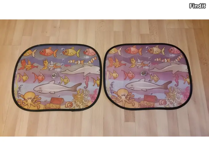 Myydään Aurinkosuoja auton ikkunaan sivulasiin kalakuvio 2kpl -hinta 1e