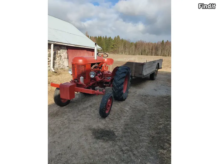 Myydään Massey harris pony ja peräkärry