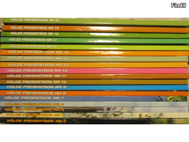 Myydään Hälge presentböcker