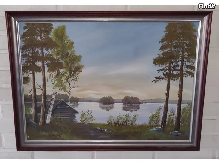 Myydään Hieno rantamaalaus signeeraus K.Halme
