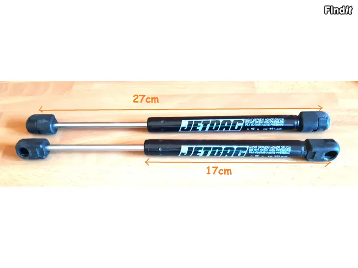 Myydään 2kpl. Jetbag-merkkistä kaasujousta