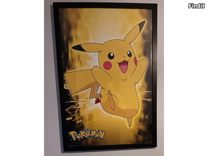 Säljes Pokémon Pikachu Tavla 90x60 cm Högkvalitativ, officiellt licensierad av Nintendo