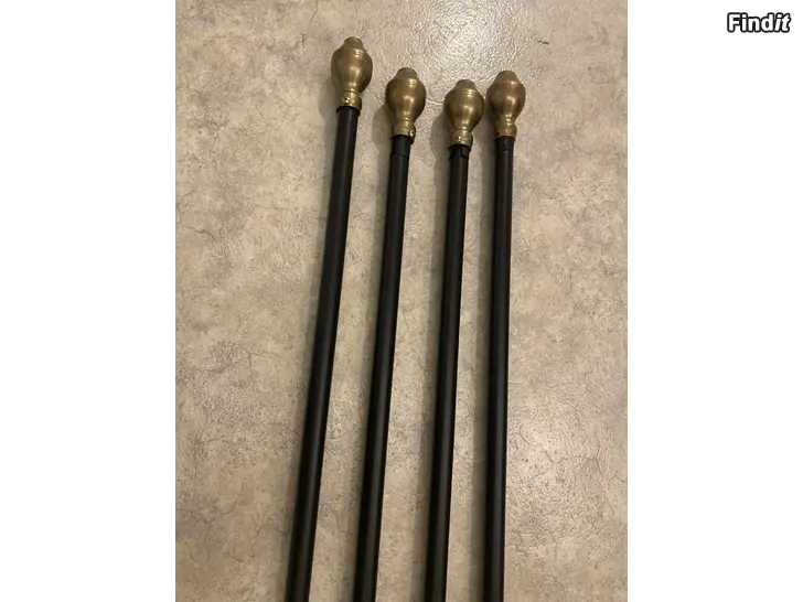 Säljes Gardinstänger svart guld