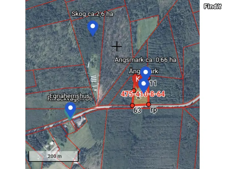 Säljes Egnahemshus/Fritidsbostad, skog och ängsmark
