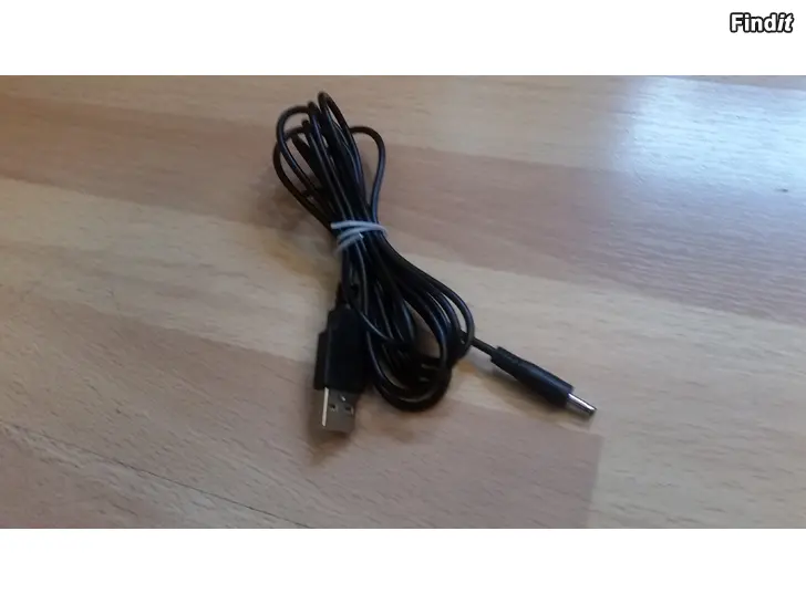 Myydään USB-DCvirtakapeli musta DC-plugi 3.5mm ulkohalkaisija 5e