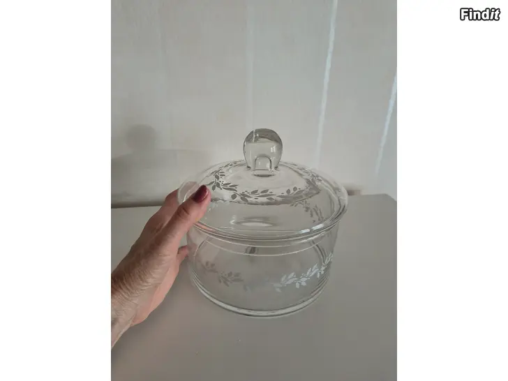 Säljes Miljögården design glasskål med lock