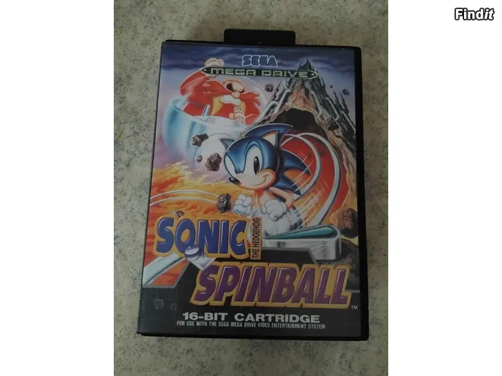 Myydään Sega Mega Drive peli Sonic Spinball