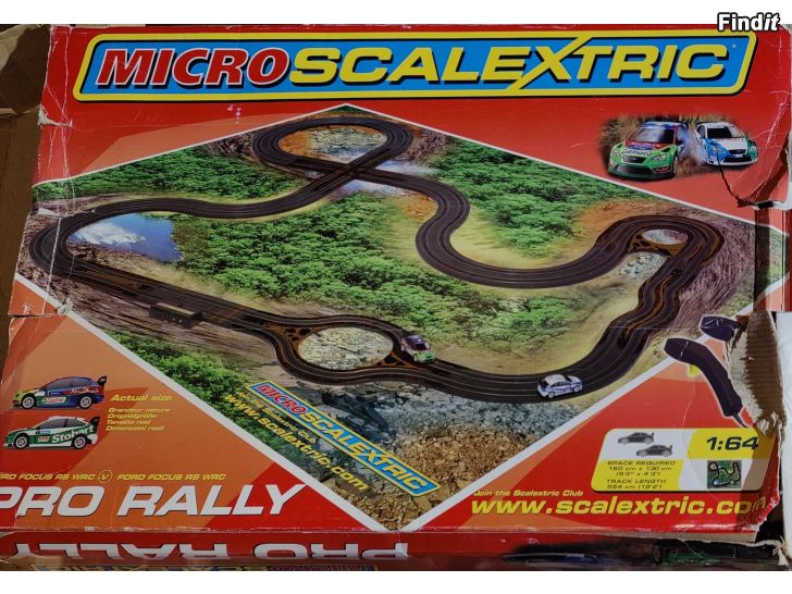 Myydään Micro Scalextric Pro Rally bilbana