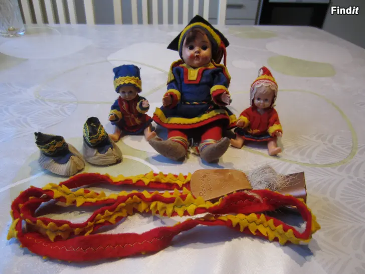 Myydään Lappiaiheiset nuket ym