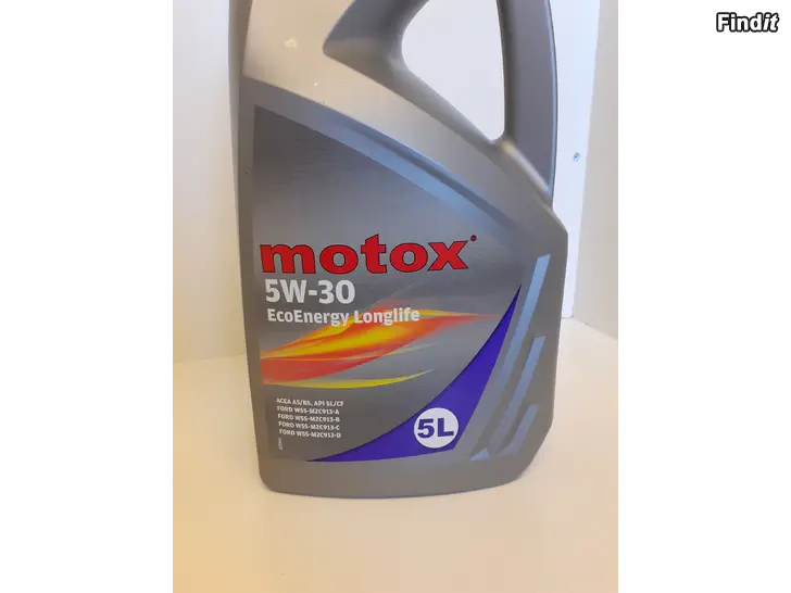 Myydään Motox 5W-30 motorolja 5 l / Motox 5W-30 moottoriöljy 5 l