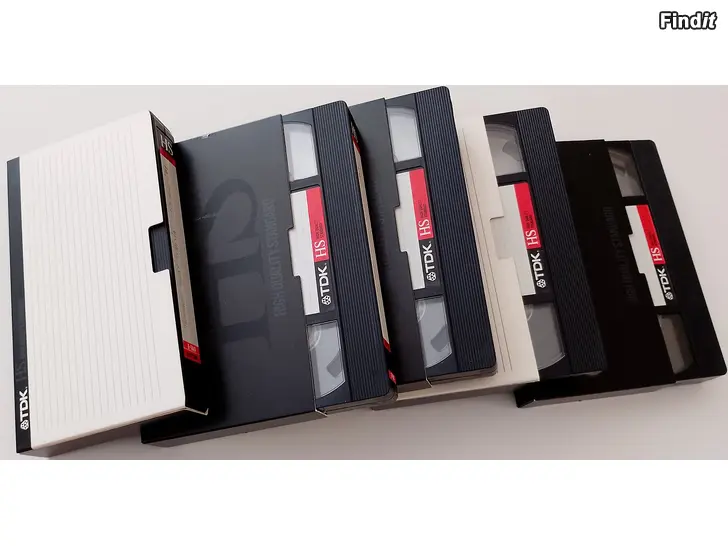 Myydään TDK E-180-VHS-kasetteja 5 kpl., käytettyjä