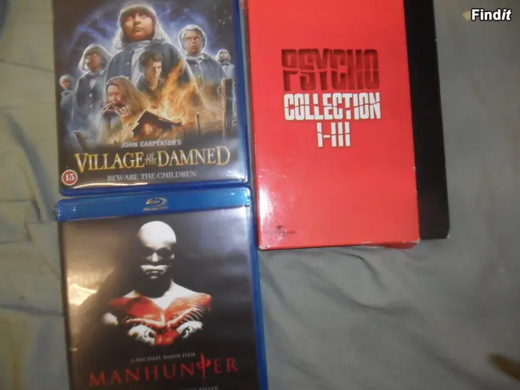 Myydään 2 blu-ray leffaa ja psycho dvd boksi