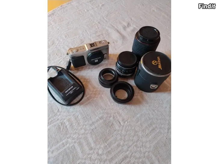Säljes Olympus EP1 + objektiv