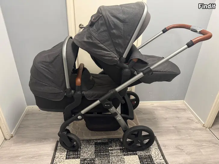 Myydään Silver Cross syskon barn vagn