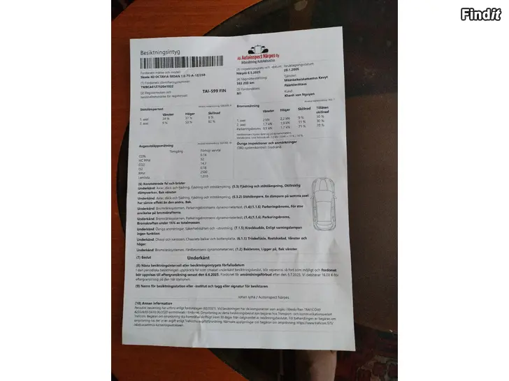 Myydään Skoda Octavia  1.6 -05 KORJATTAVAKSI VIKALISTALLA N550e