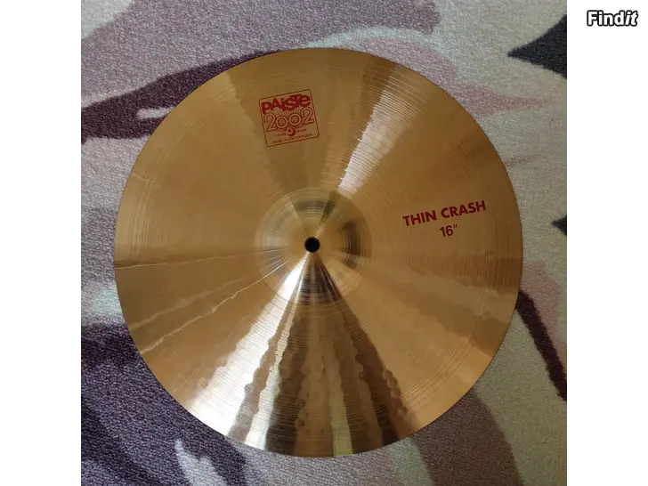 Myydään Paiste 2002 16 thin crash symbaali