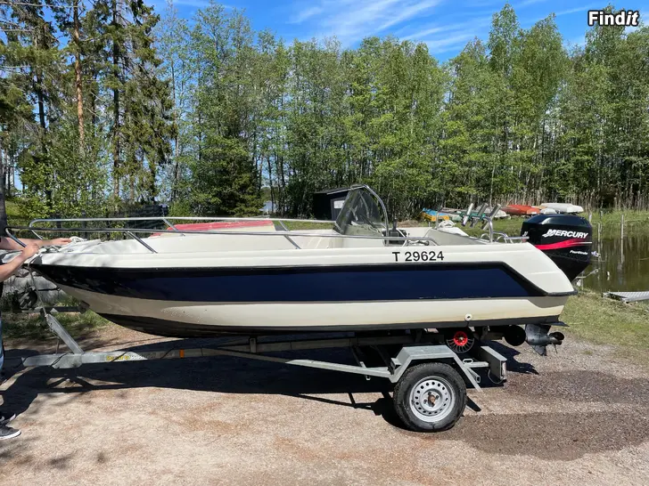 Myydään Finnmaster 480 CLX + Mercury 50hv 4-t