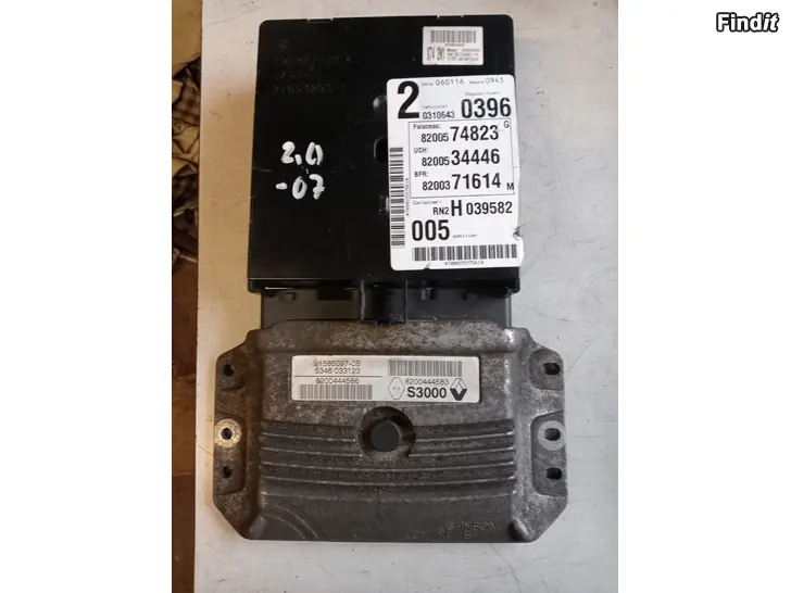 Myydään Renault Laguna 2 2,0 2007 ECU-sarja 8200444583