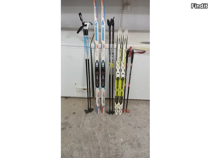Säljes Skidor och stavar